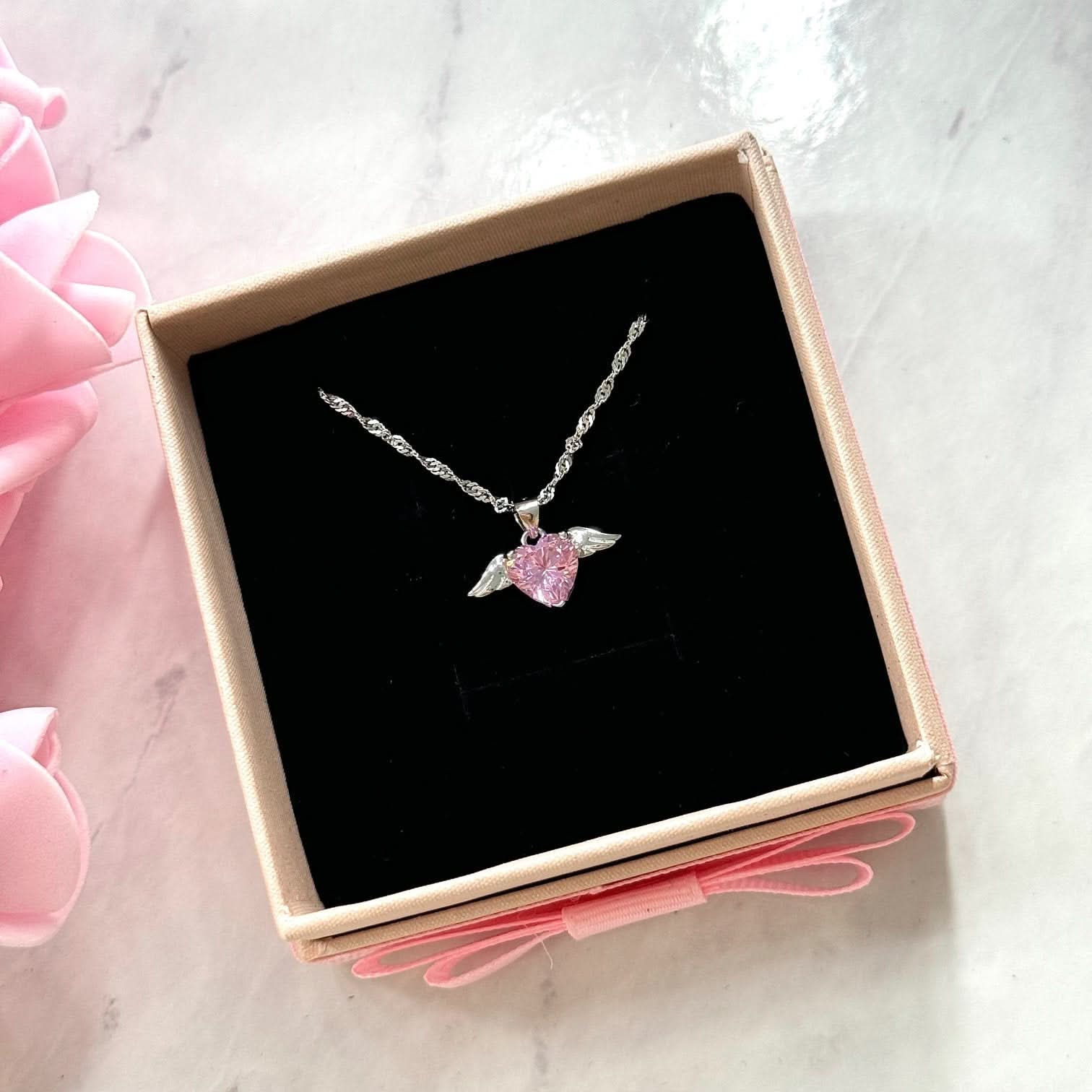 PINK CUPID Necklace S925 Sterling Silver